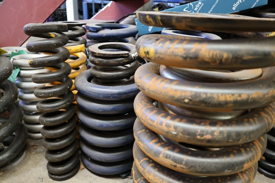 Industrial springs made in Australia by Boynes Springs, a Perth-based custom spring manufacturer.